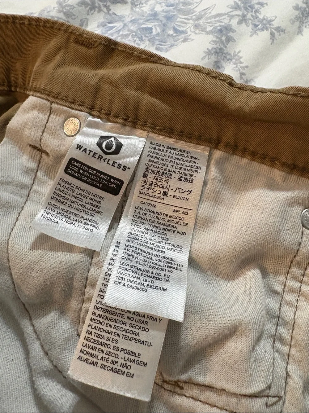 Levi's Men’s Tan Straight Leg Jeans